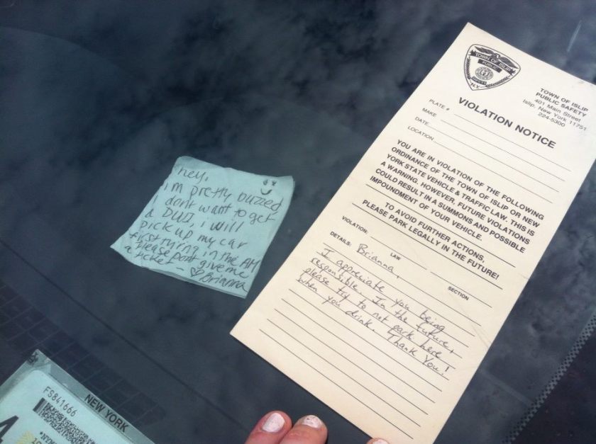 Heartwarming Note Proves Nice Traffic Cops Do Exist