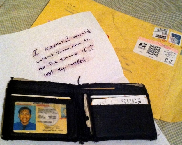 Lost Wallet Returned in the post