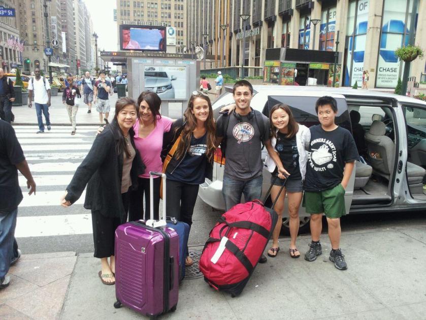 After my Detroit-NY flight was cancelled at 9PM, a mother with two children approached me and two strangers I was standing with, saying she needed help driving to NYC 