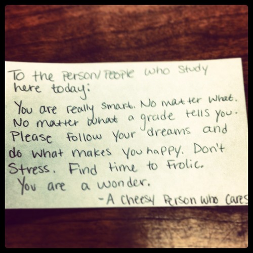 DONT STRESS. FIND TIME TO FROLIC LETTER