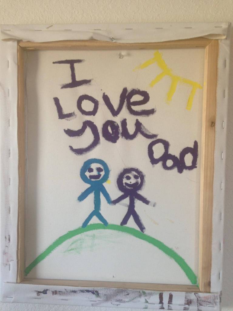 i love you dad painting