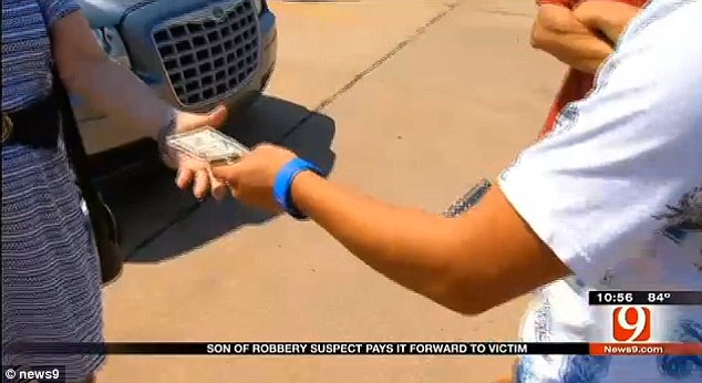 Handover: Christian gave Tona $250 that his father had recently given him for a school trip. Tona gratefully accepted the gesture but then something else happened...  