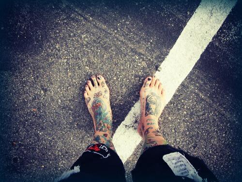 saw a homeless man with no shoes today so i gave him my flip flops, always remember to pay it forward