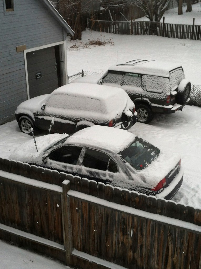 wiped the snow off my car