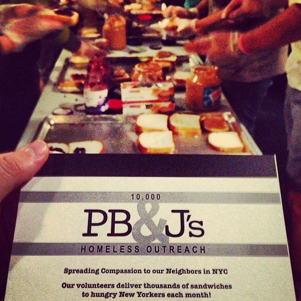 PB&J's free sandwiches for the homeless