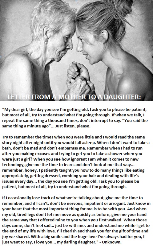 mother's letter to her daughter