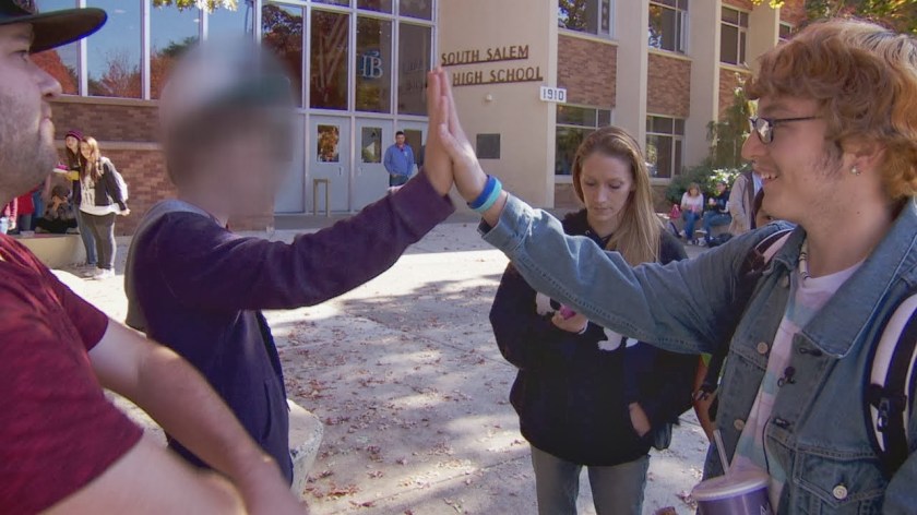 Halsey Parkerson High-5s His Tormentor