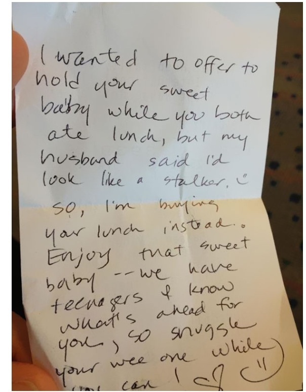 enjoy that sweet baby note