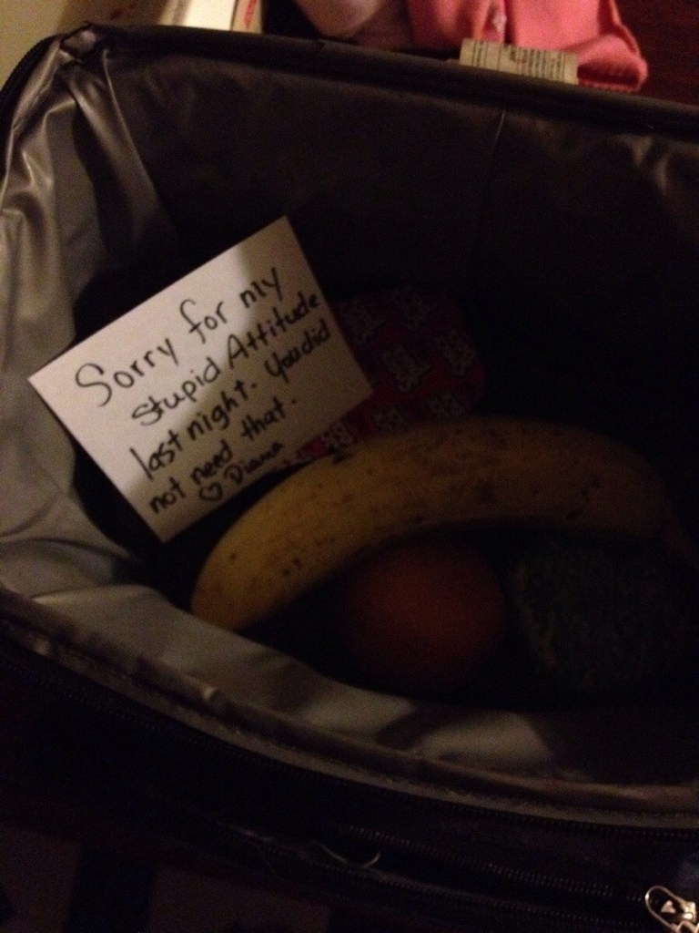 My parents were being snappy at each other today.