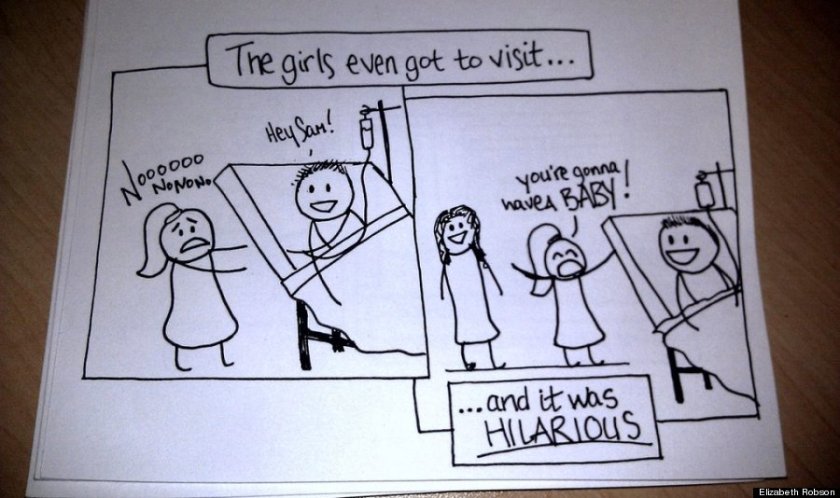 Wife's Hand-Drawn Comics Bring Sick Husband To Tears 8