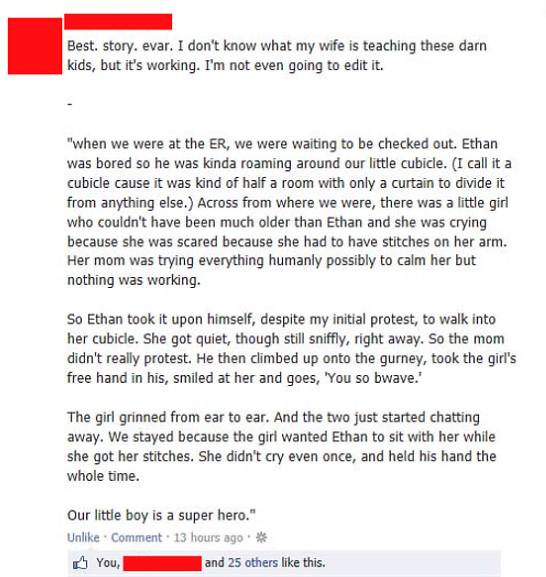 you so brave facebook status