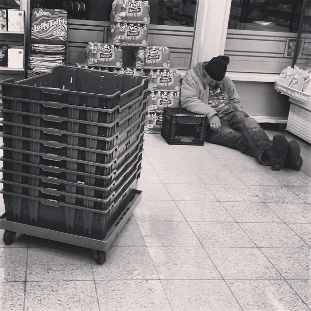 "Kindness is letting the homeless man who kicks it outside your 711 sleep inside because it's cold outside."