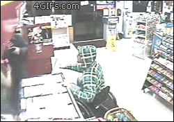man in wheelchair stops robber