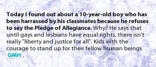 10-Year Old Boy Refuses to Say The Pledge of Allegiance