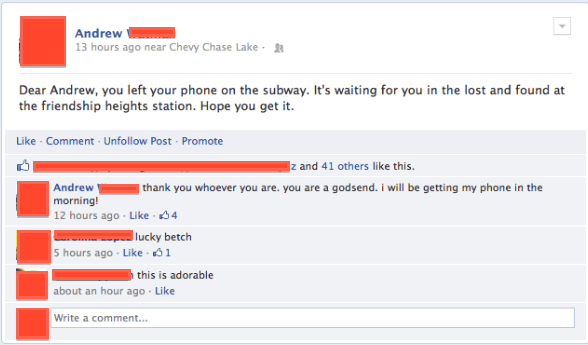 If more people were like this, we wouldn't need Find My iPhone