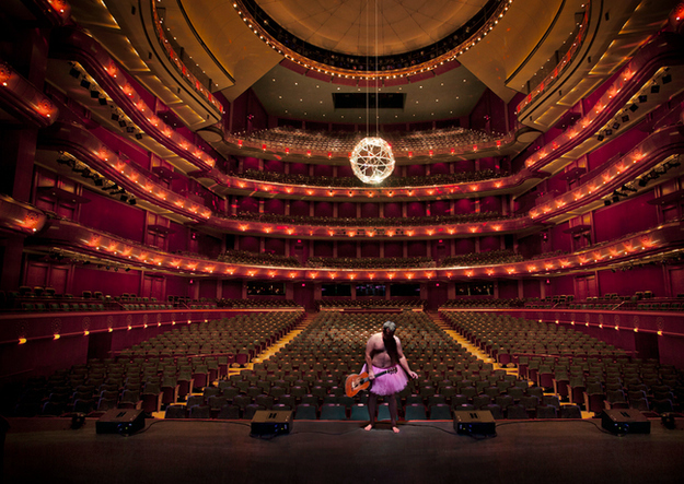 Always finding creative ways to capture himself in the tutu, and make his wife and her friends laugh.