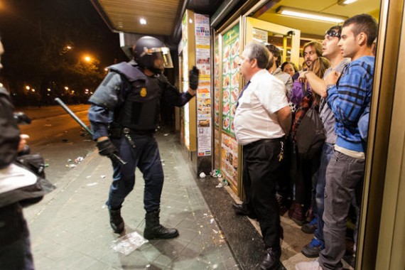 This man, Alberto Casillas, instantly became a national celebrity in Spain when he protected a group of youths who were protesting against the government’s austerity measures.  The police were beating and attacking protestors who then ran into Casillas’s cafe for protection.  When the police demanded he let them enter, he stood against them, with absolutely no weapons or way to defend himself and said, ”On my Life, you will not enter! It will be a massacre.”  When the police stood down, the protestors started hugging and thanking him.  The best part of this story? Casillas actually supported the government the protesters were fighting against.  But that didn’t matter to him.  As he said, ”There were excessive police forces. I am for compliance with the law, but above the law, there is humanity. I did what I had to do, that’s all.” 