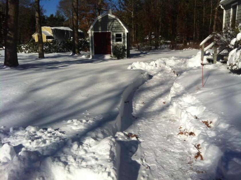 More than an act of kindness... A Duxbury man clears the snow from a neighbors driveway to get EMS in