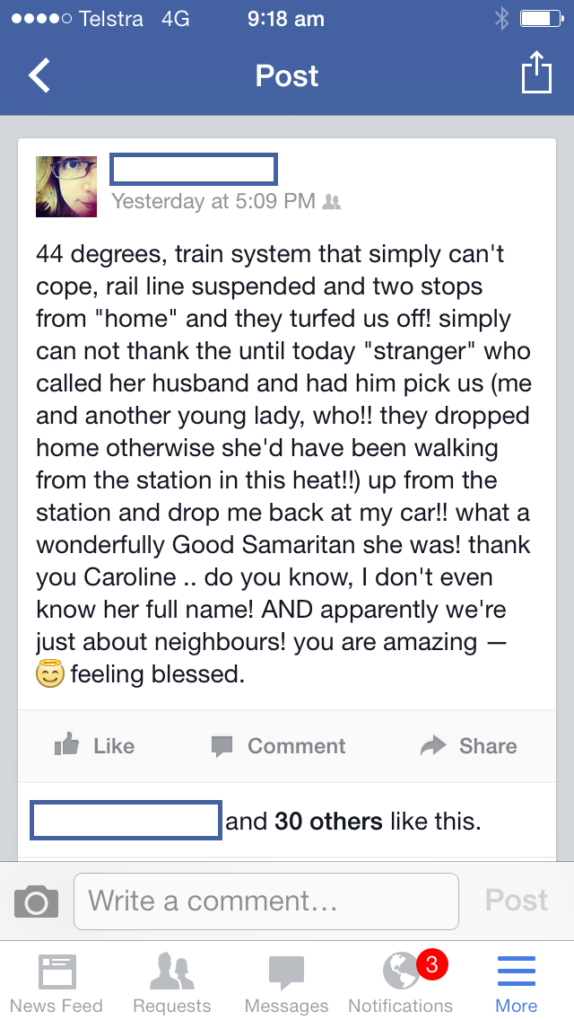 Woman helps stranded passengers - act of real life kindness