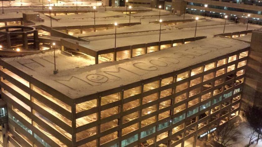 A Message of Love in the Snow