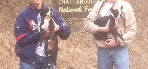 Leaving the trail and going home. They were found on Mount Yonah, which is located in Cleveland, Georgia. We thought Cleveland made a shitty girl's name so we cheated and went with Helen, the next town over.