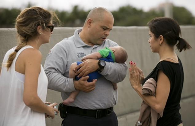 A Woman Performed CPR on an Infant on the Side of a Highway in Miami Today and Saved the Baby's Life