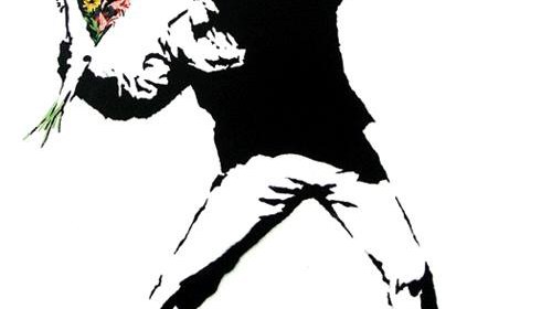 Banksy-Flower-thrower
