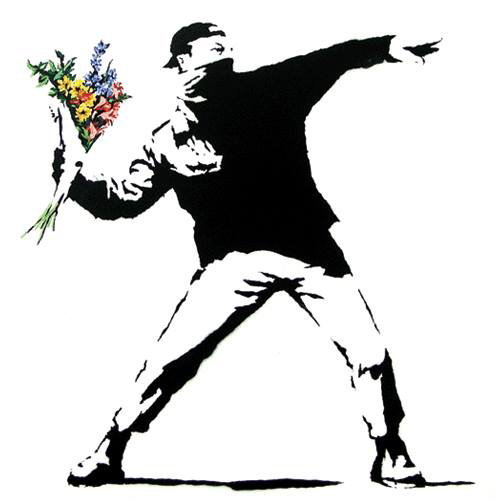 Banksy-Flower-thrower