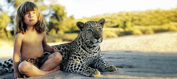 Girl Growing Up Alongside Wild Animals In Africa_05