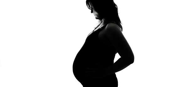 pregnant mother silhouette