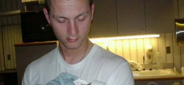 Devastating loss: Army Sgt. Andy Eckert got to meet his newborn son Myles before he was tragically killed in Iraq eight years ago