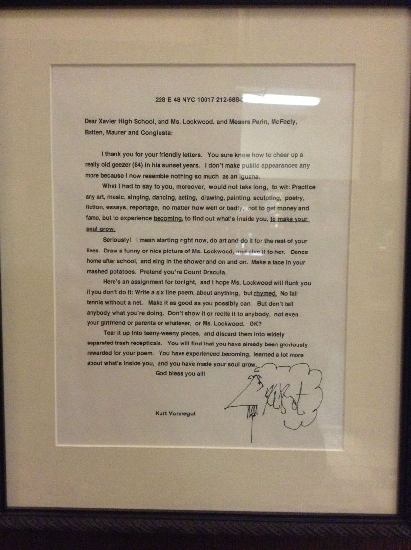 Students Asked Their Favorite Authors to Visit. Kurt Vonnegut was the Only one who Responded