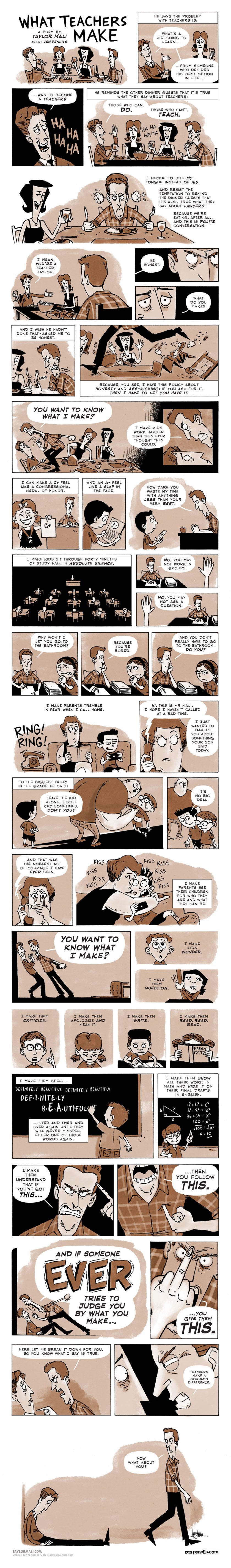 what teachers make - zen pencils