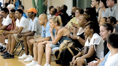 parents watching college basketball