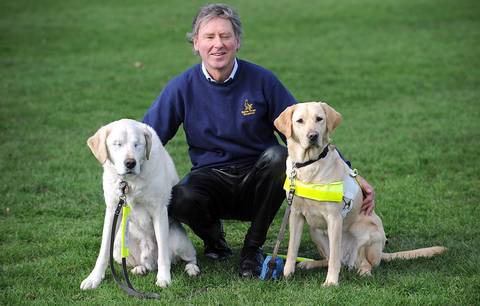 Seeing-eye dog loses both eyes, owner gets another to see for them all.