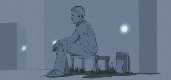 bigpreview_Man, Thinking on the Bench