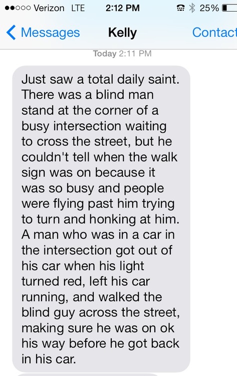 blind man crossing road - kindness