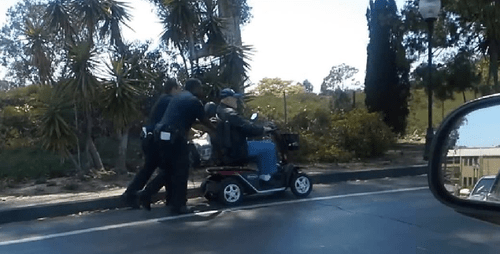 Two Cops Push a Wheelchair-Bound Veteran all the way Home.