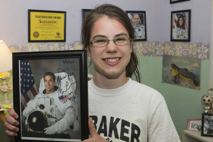 My thirteen-year-old sister wants to be an astronaut
