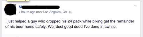 facebook kindness beer