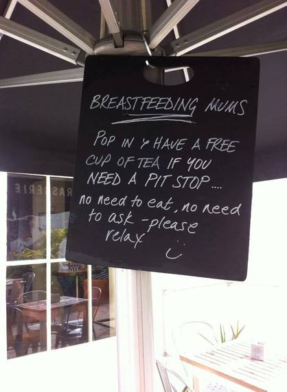 British Café Offers Breastfeeding Mothers a Pit Stop