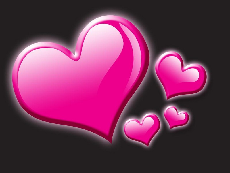 pink hearts
