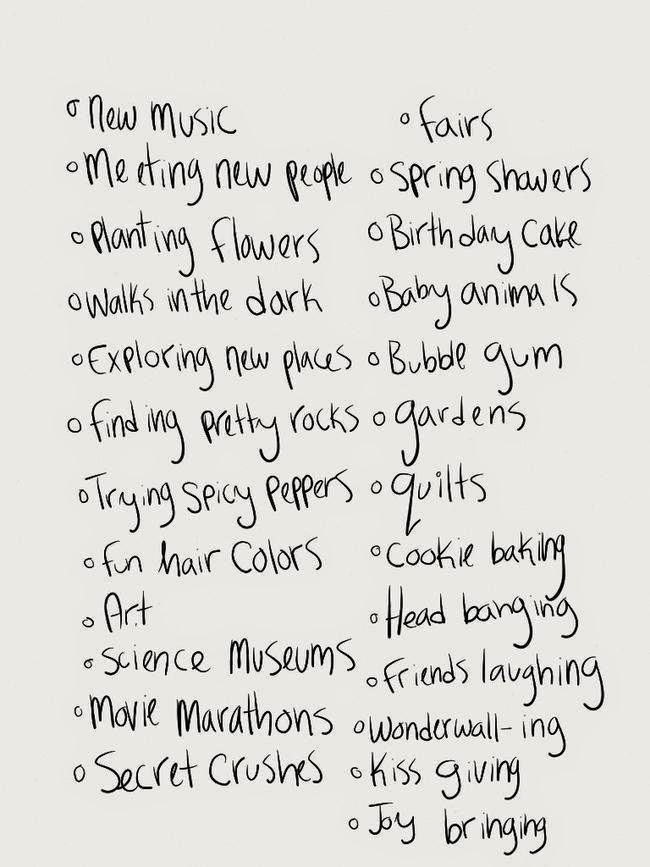 Nice Things - (Reasons to Stay Alive)