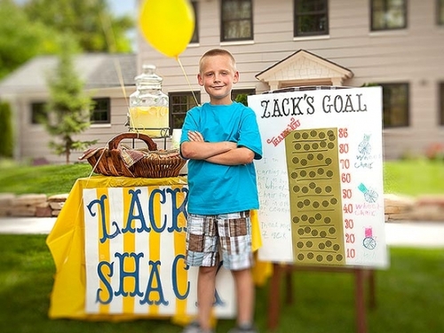 Zack Francom, owner of Zack’s Shack lemonade stand