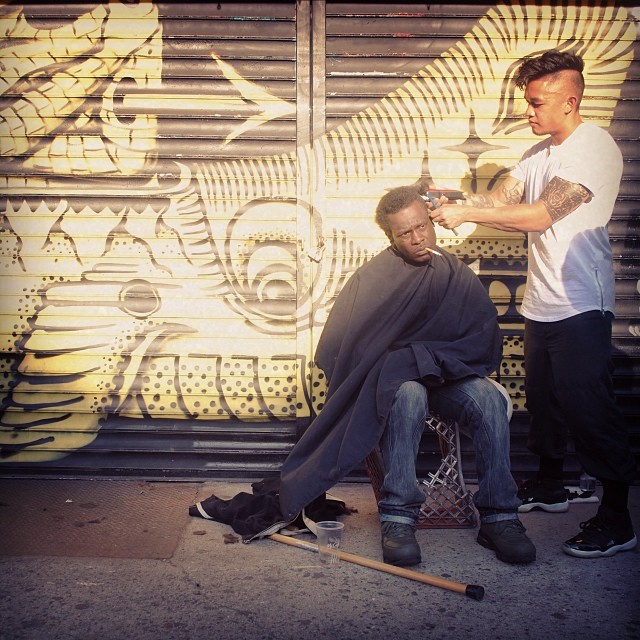 mark bustos haircuts for the homeless