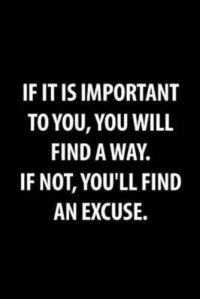 No Excuses Quote