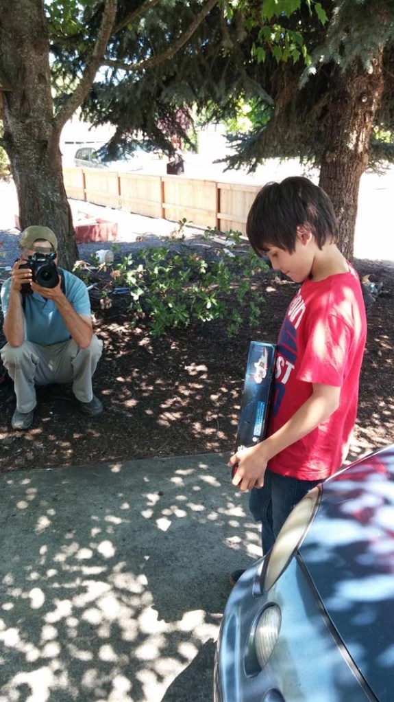 A Boy With Special Needs Found Something On The Sidewalk. 
