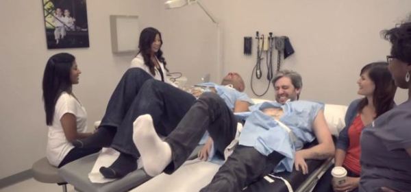 Labor Pain Simulator for Two Men as The Wives Sit Nearby - VERY FUNNY!