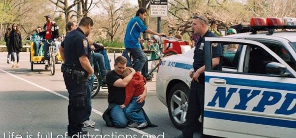 father being reunited with his son after his son got lost