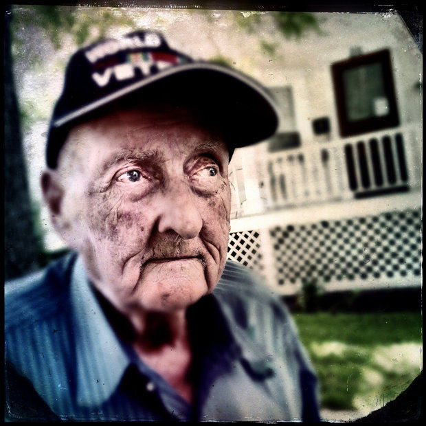 Elwyn Caldwell, 90, in Auburn, N.Y., Wednesday, Sept. 3, 2014. (Kevin Rivoli | krivoli@syacuse.com)